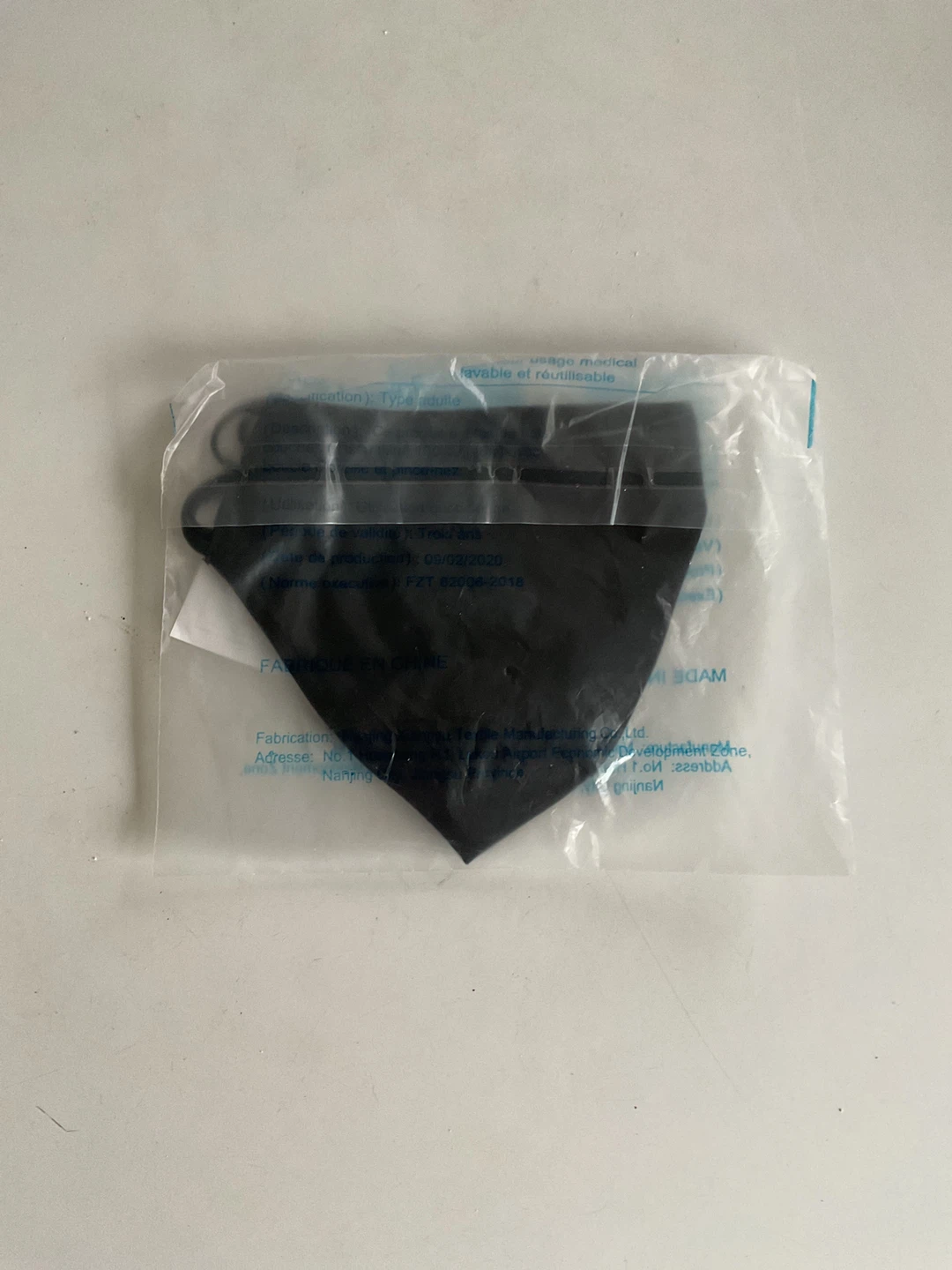 Black Cotton Face Mask - Washable & Reusable - photo 2