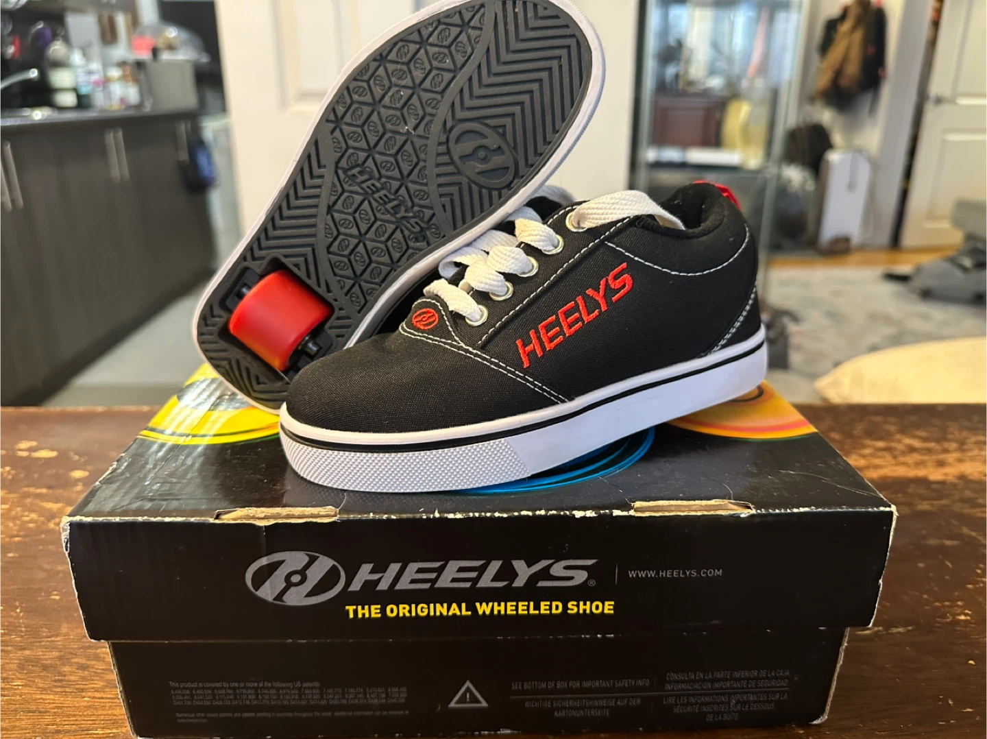 Heelys "The Original Wheeled Shoe" Black Canvas