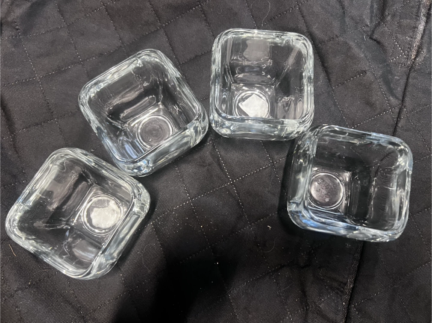 Set of 4 Square Glass Votive Holders - photo 3