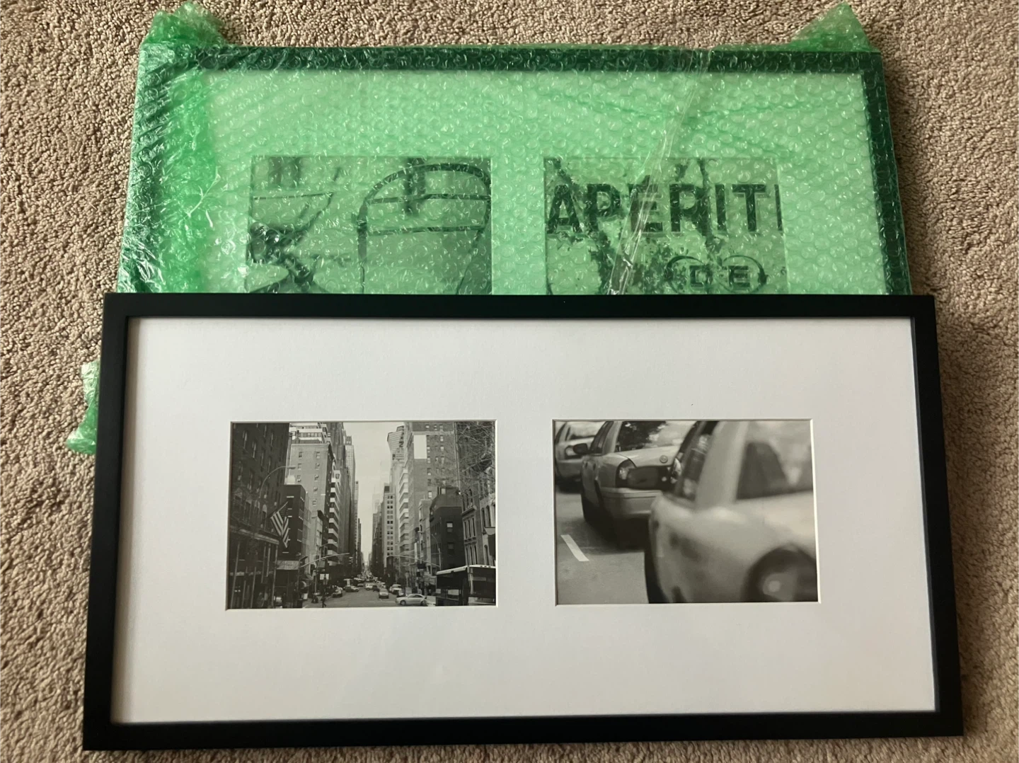 2 NEW Double Picture Frames + City Street Prints - photo 3