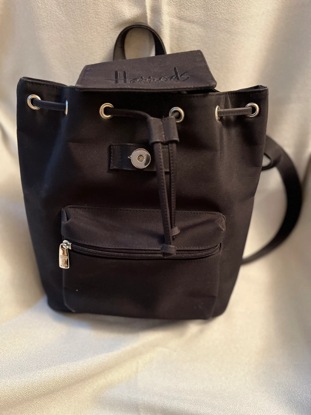 Harrods Black Nylon Backpack - photo 2