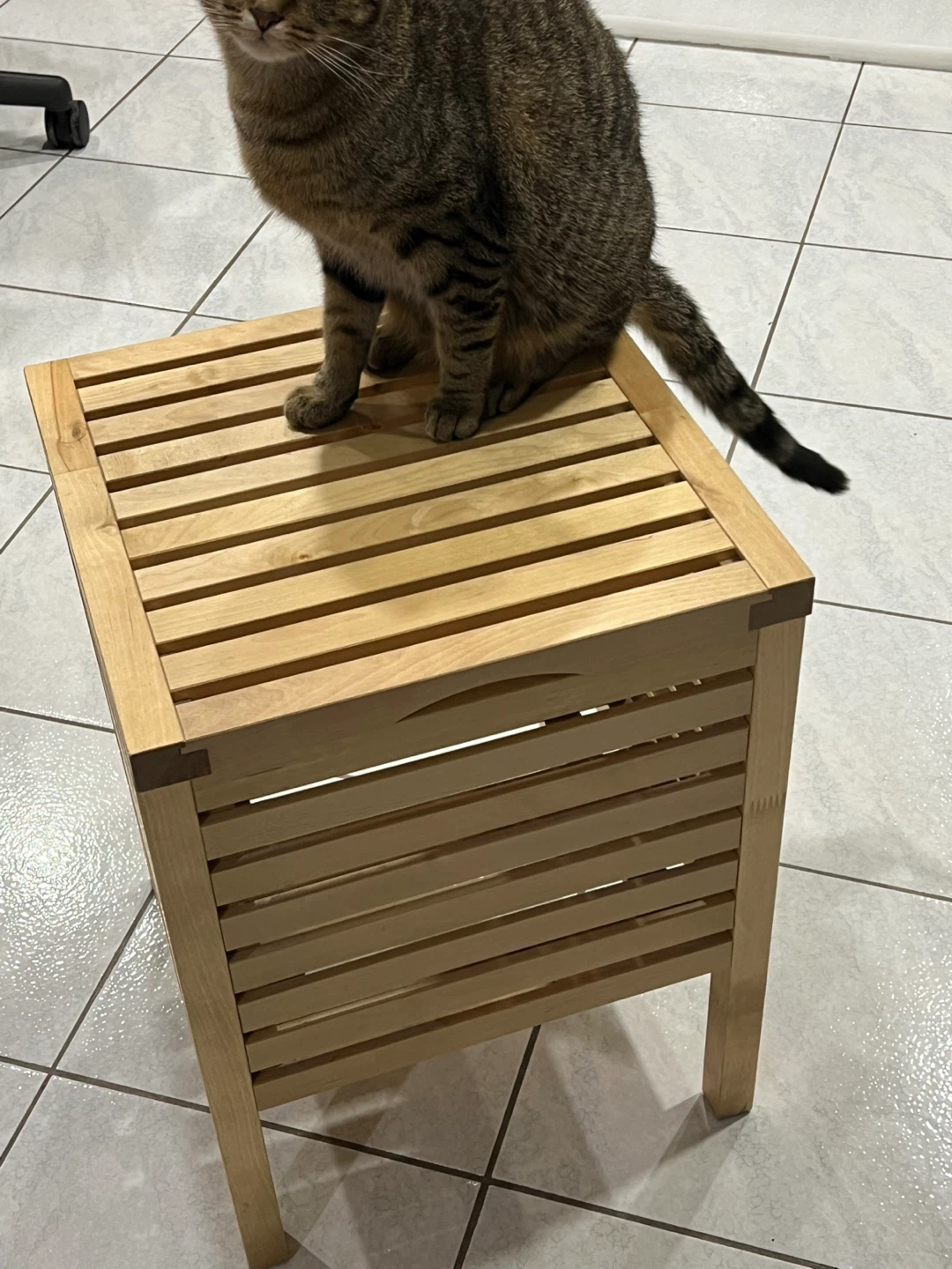 Wooden Storage Stool - photo 2