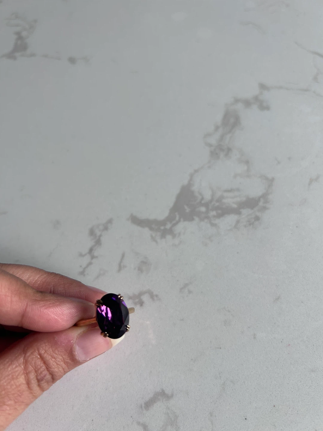 Oval Amethyst Ring - photo 2