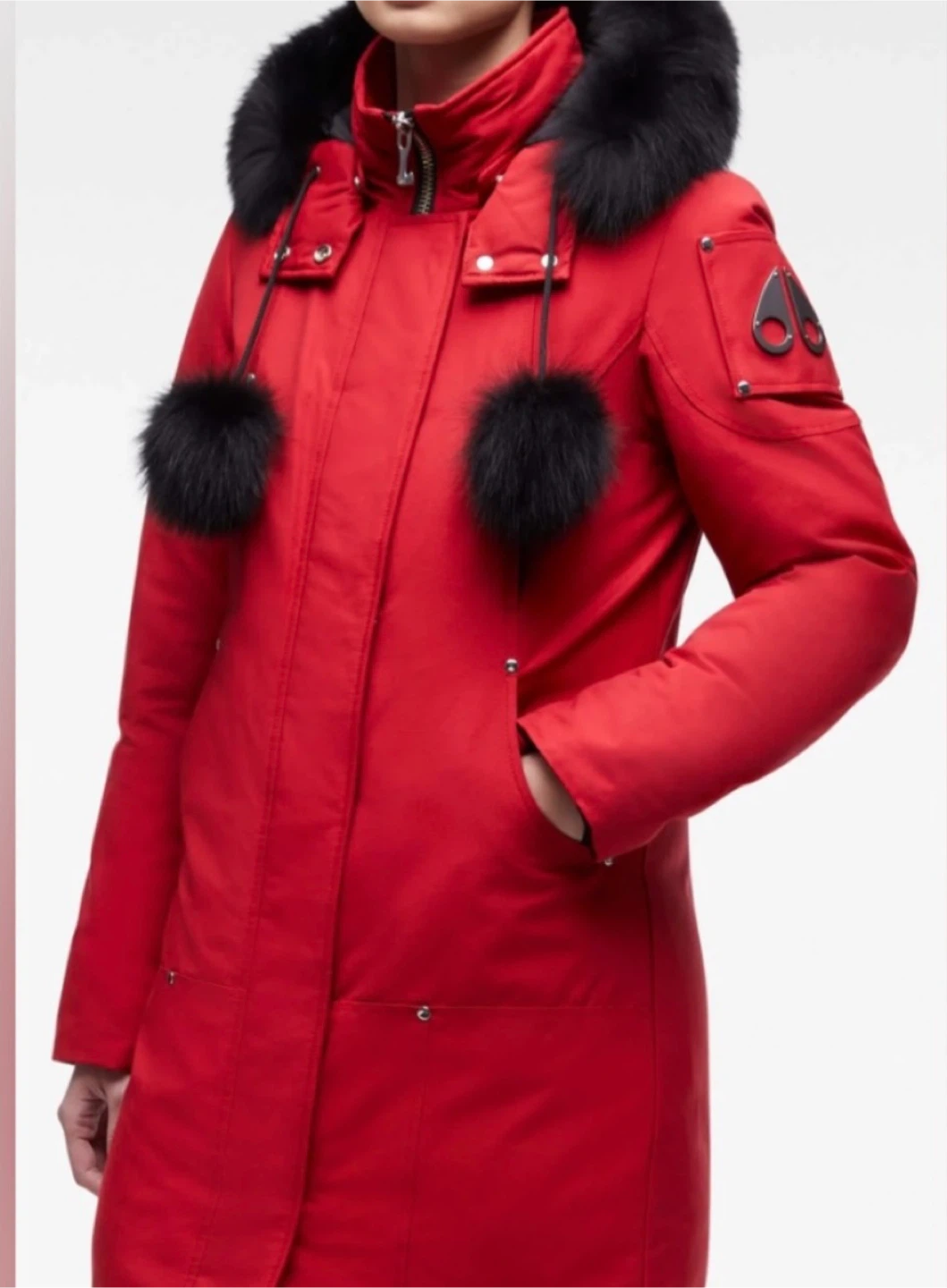 Moose Knuckles Red Parka-tried on once only