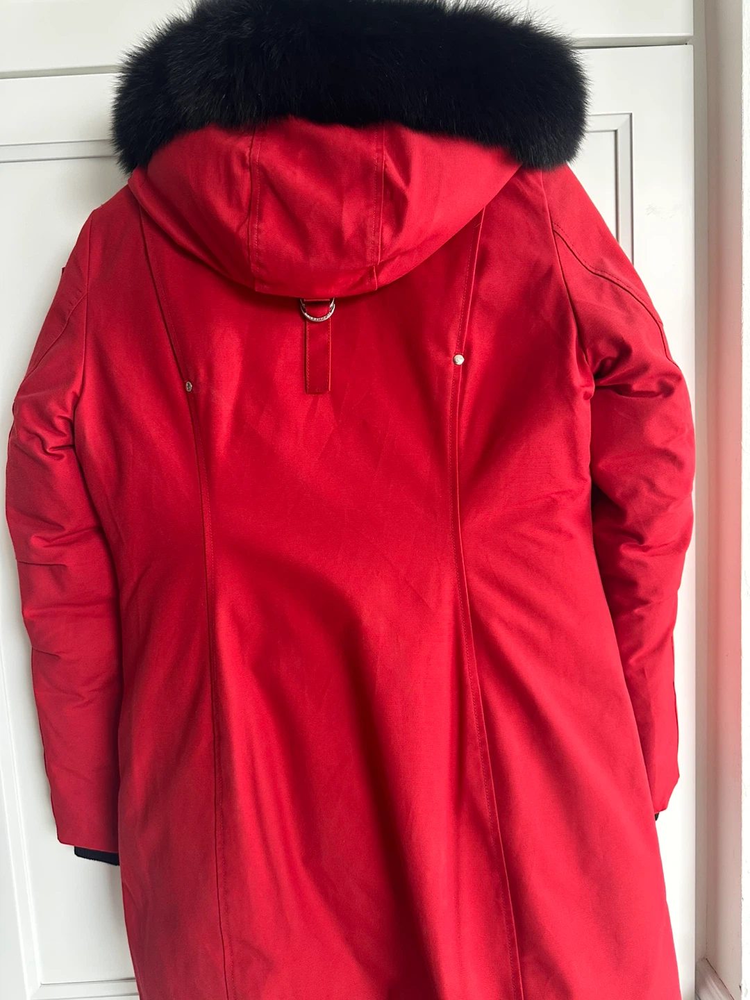 Moose Knuckles Red Parka-tried on once only - photo 3