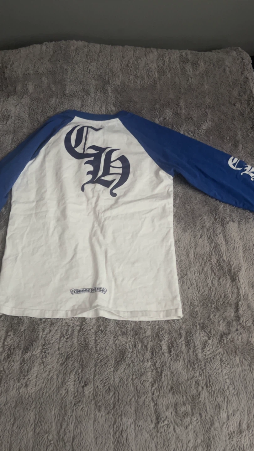 Chrome Hearts Long Sleeve Baseball T-Shirt - photo 3
