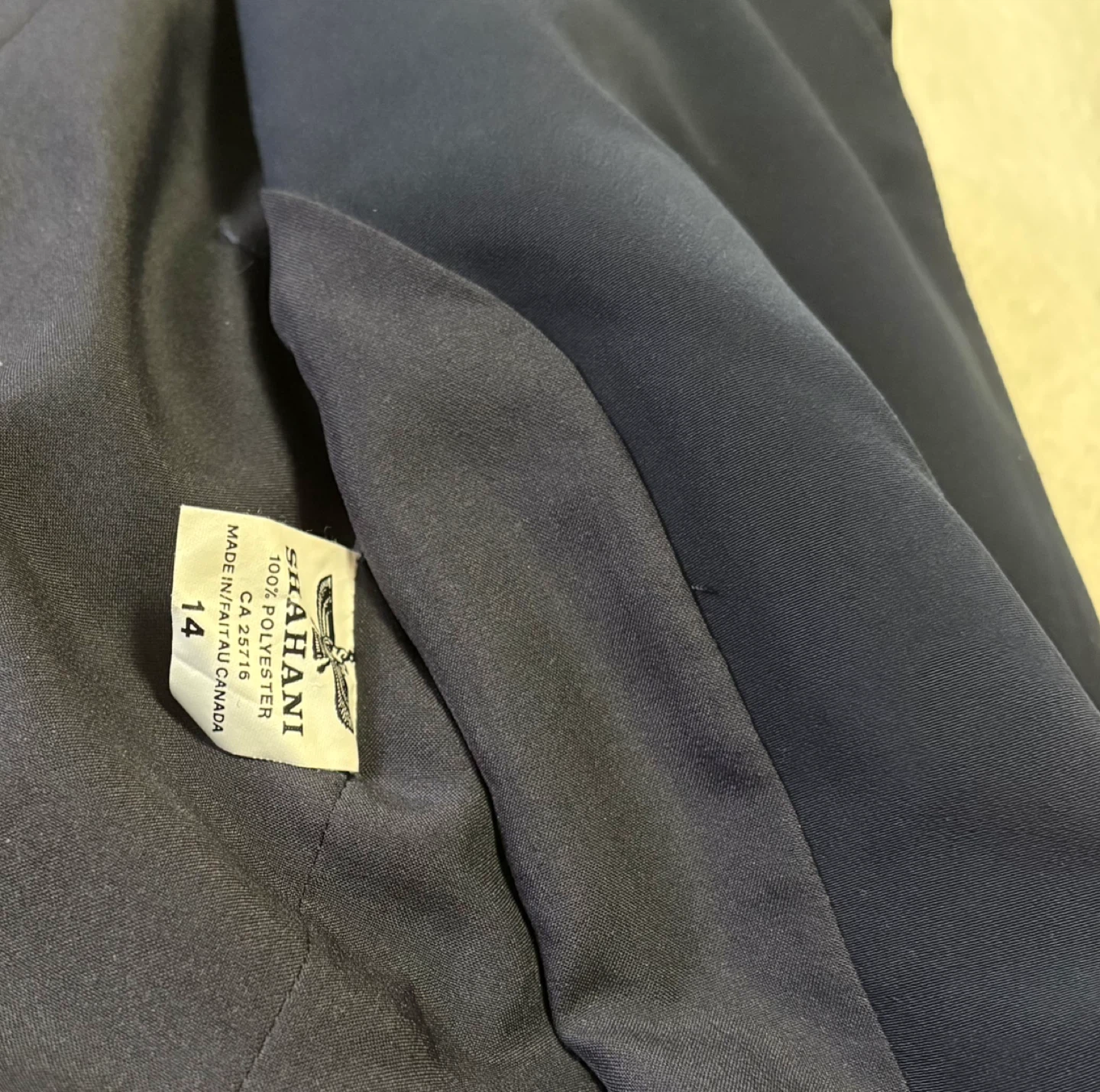 Shahani Women's Navy Blazer and Skirt Set - Size 14 - photo 3