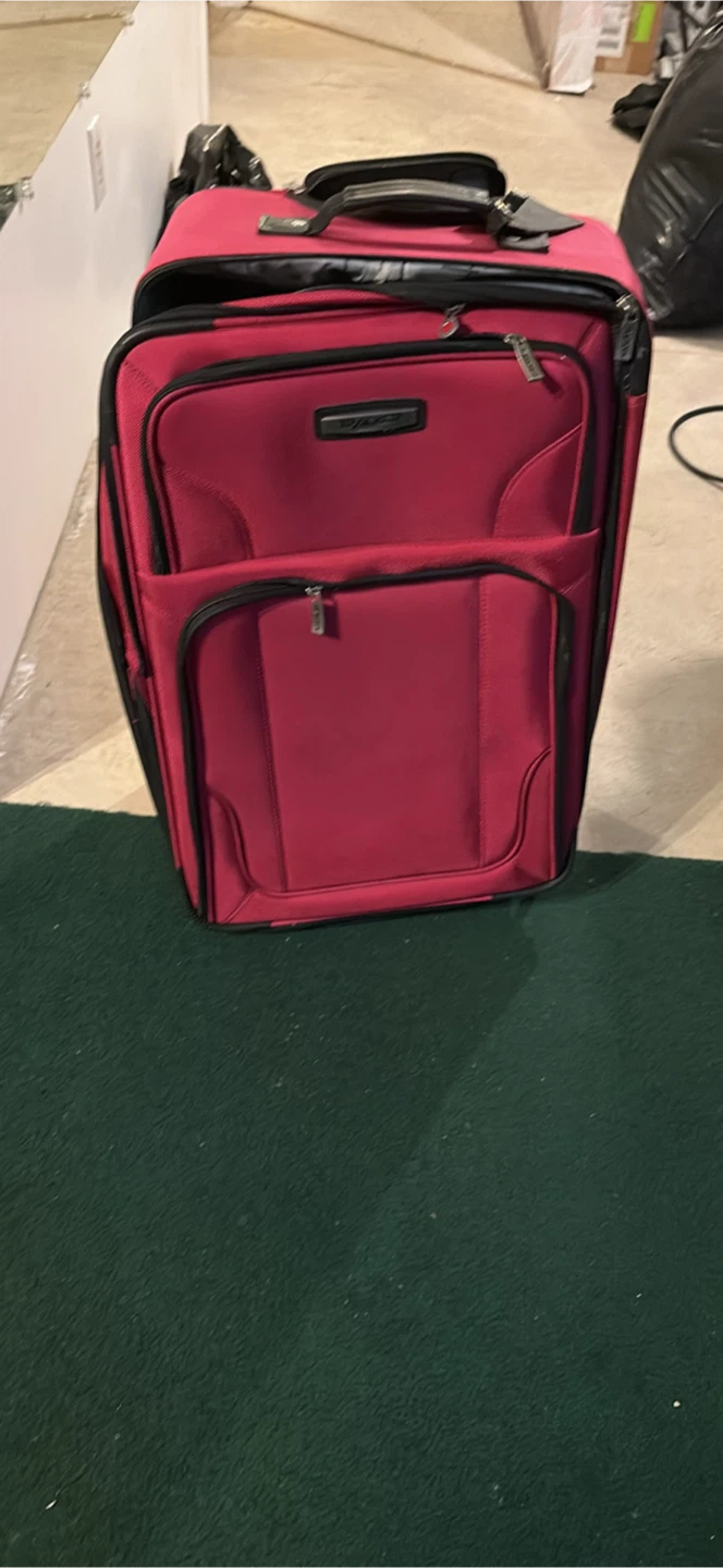 Pink Hardside Carry-On Suitcase