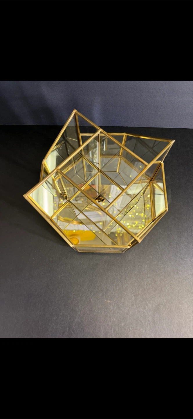 Tahari Home Geometric Glass Terrarium/Organizer Set - photo 4