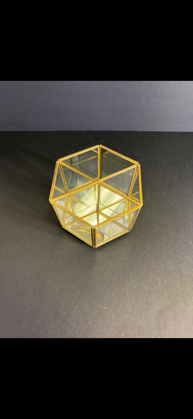Tahari Home Geometric Glass Terrarium/Organizer Set - photo 5