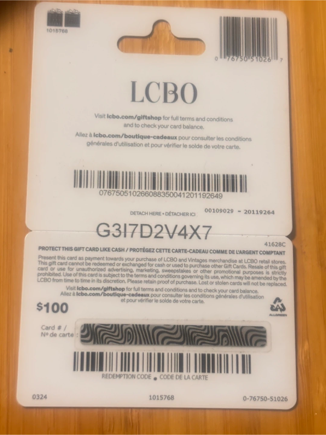 LCBO GiftCard $100 - photo 2