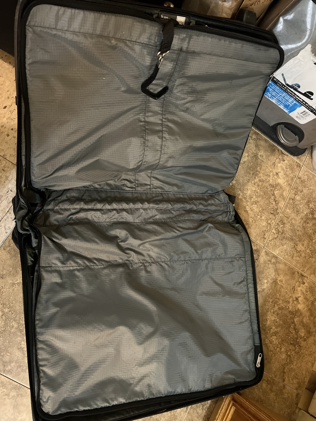 Black Rolling Garment Suitcase Bag - photo 3
