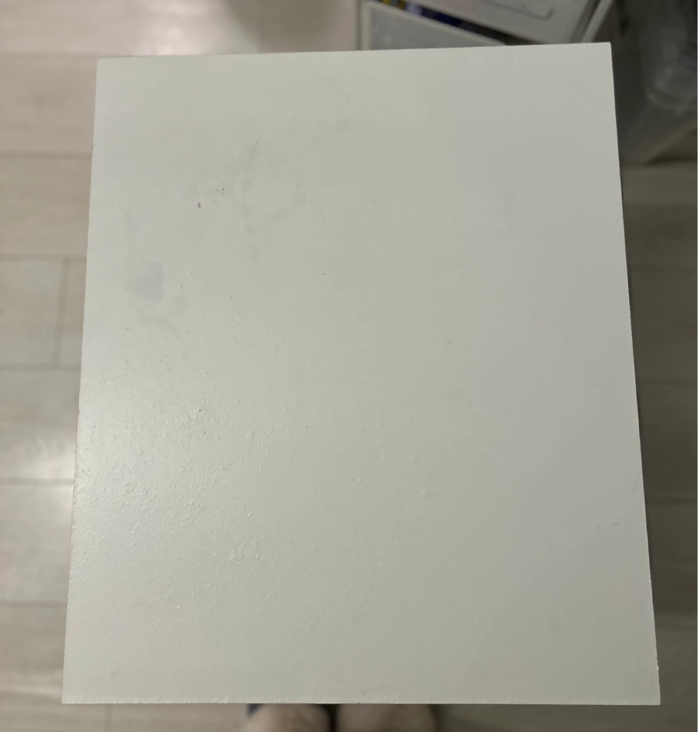 White Nightstand with Drawer and Shelf - photo 4
