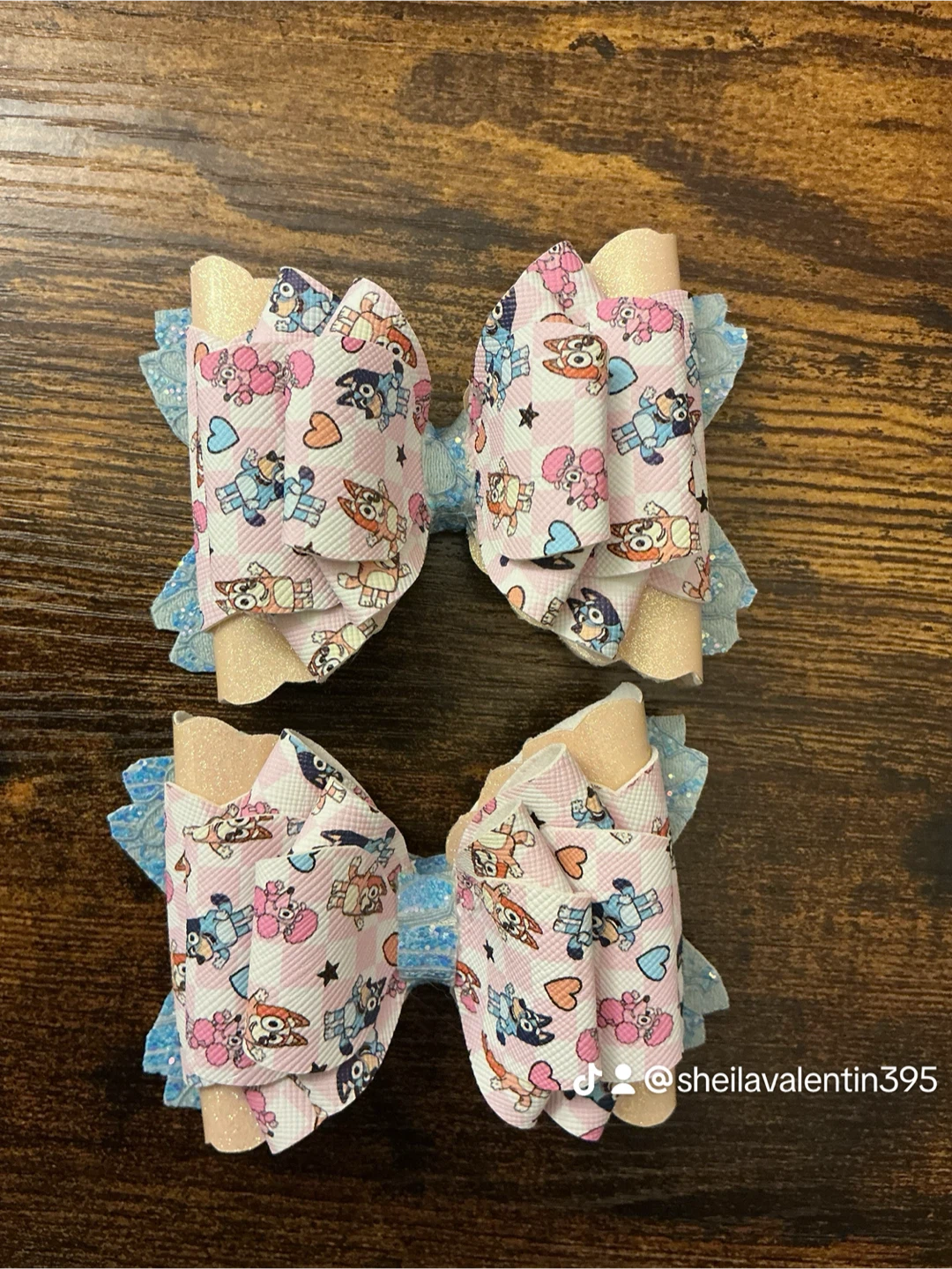 Bluey Character Hair Bow Set