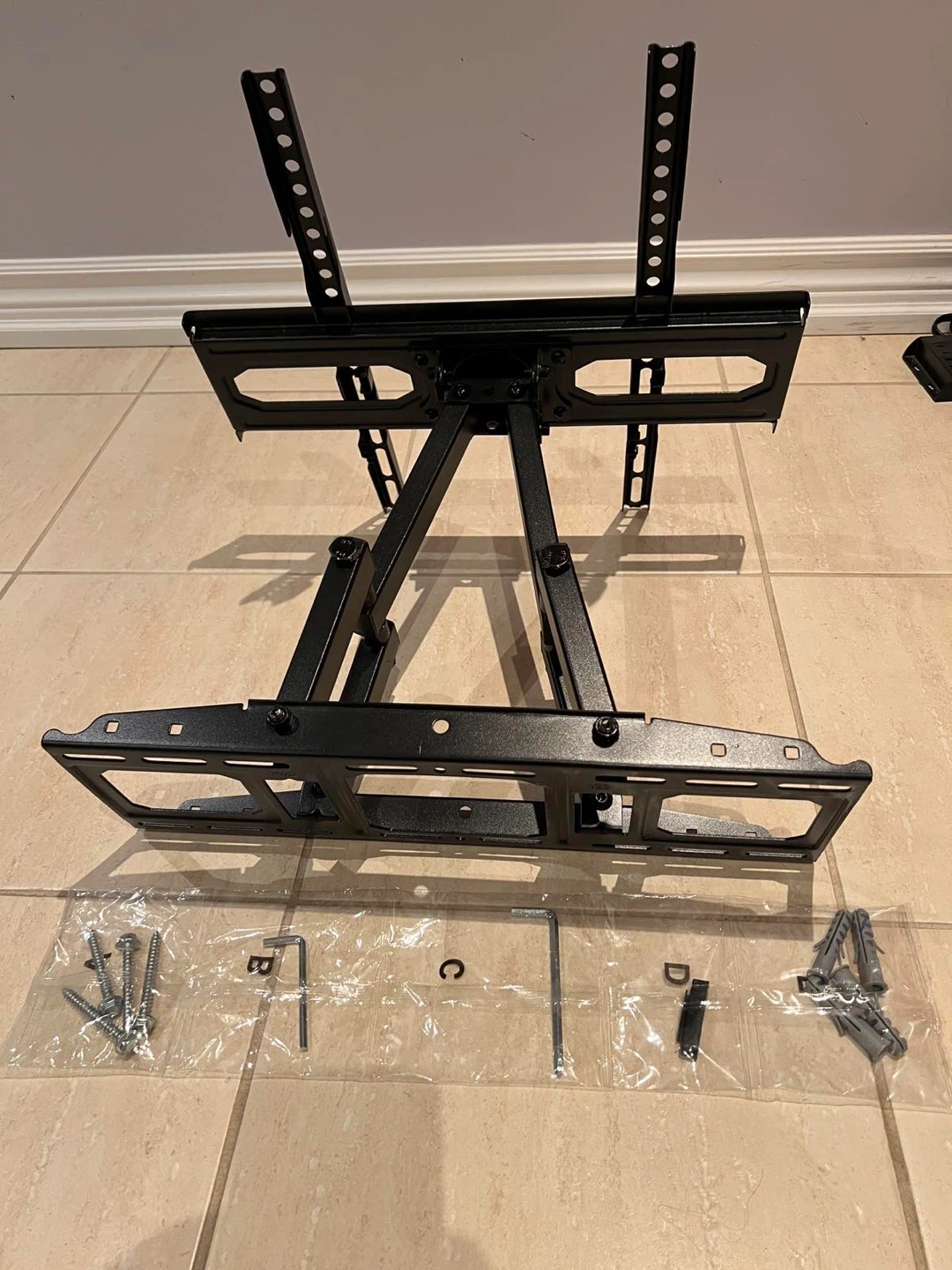 Black Swivel and Tilt TV Wall Mount - photo 4