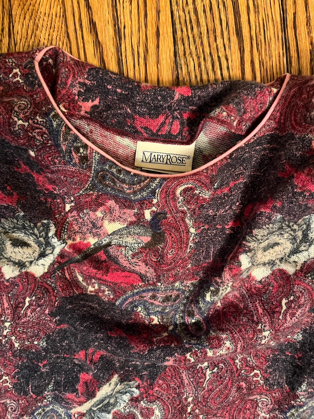 Mary Rose Paisley Print Long Sleeve Top and Skirt Set - photo 3