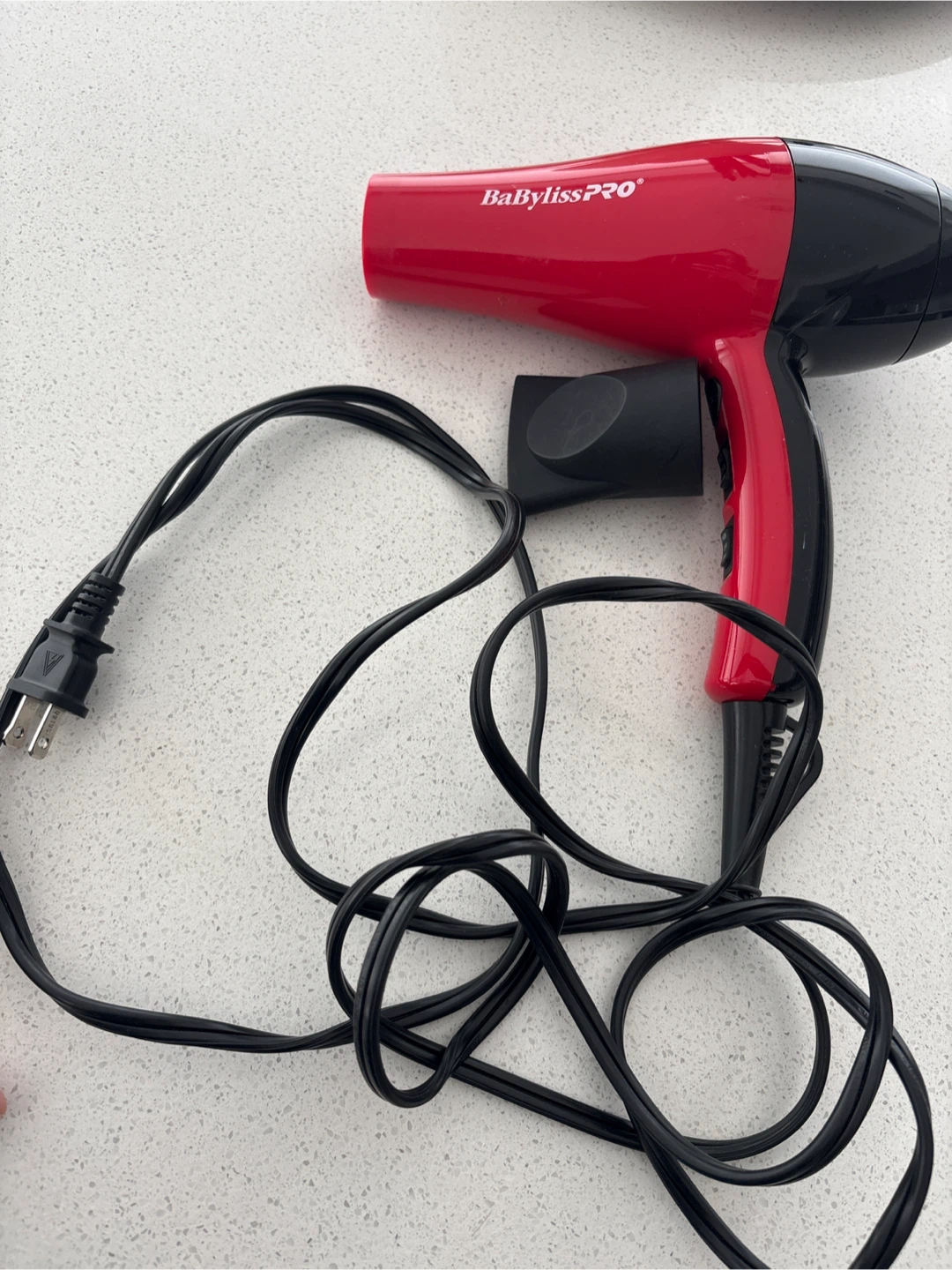 BaBylissPRO Red & Black Hair Dryer with Concentrator Nozzle - photo 2