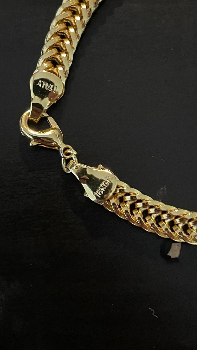 18K Italy Gold Plated Chain Bracelet - photo 3