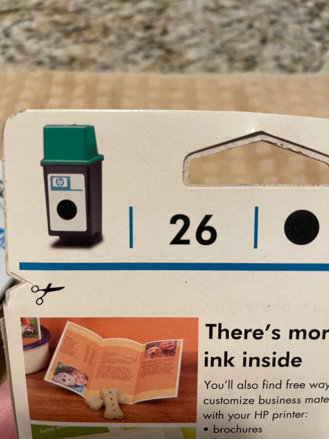 HP 26 Black Inkjet Print Cartridge - photo 3