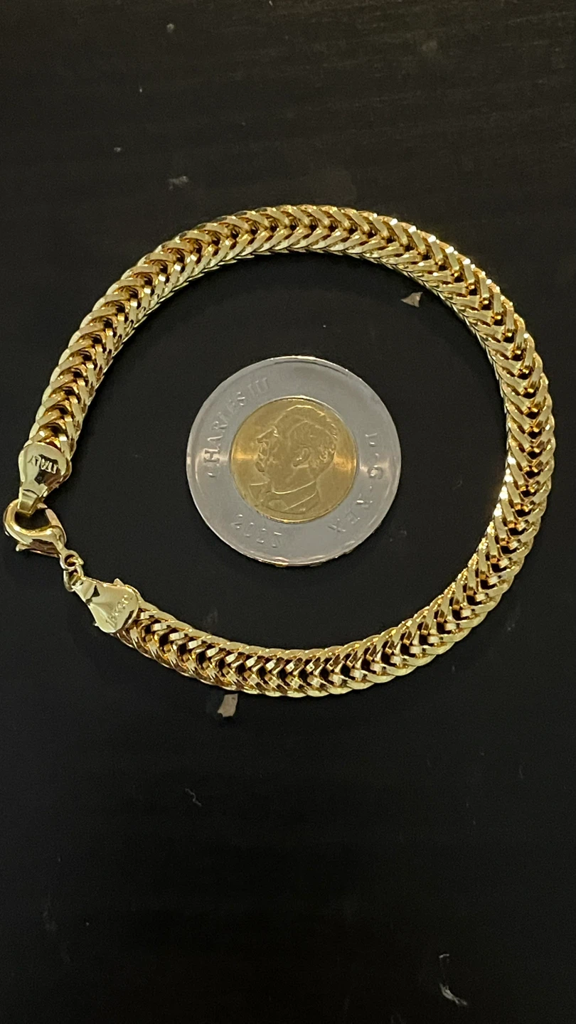 18K Italy Gold Plated Chain Bracelet - photo 4