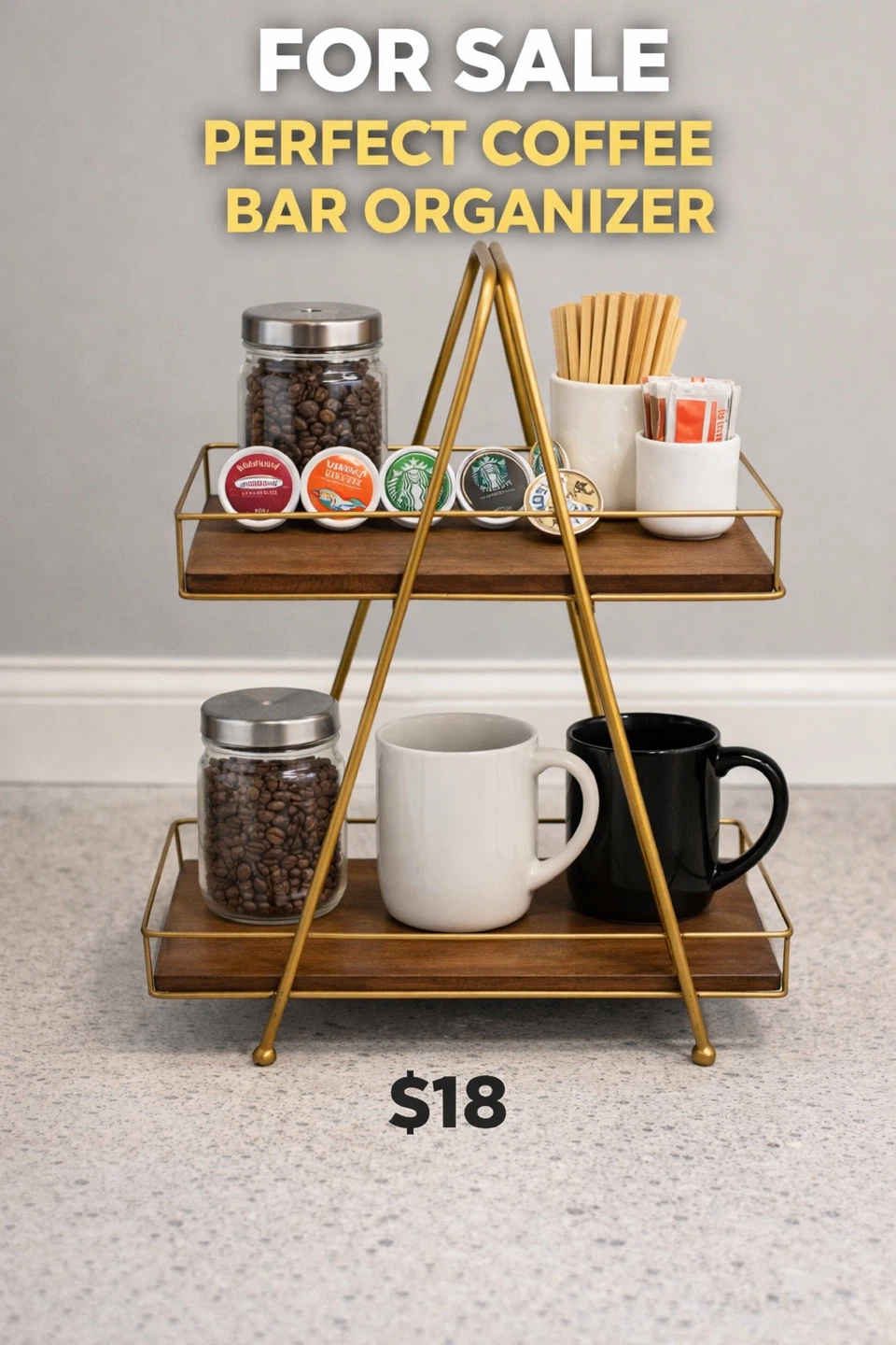 2-Tier Coffee Bar Organizer - photo 2