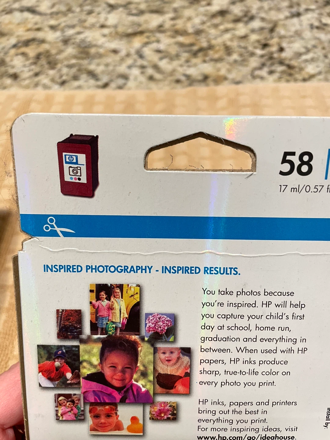 HP 58 Photo Inkjet Print Cartridge - photo 3