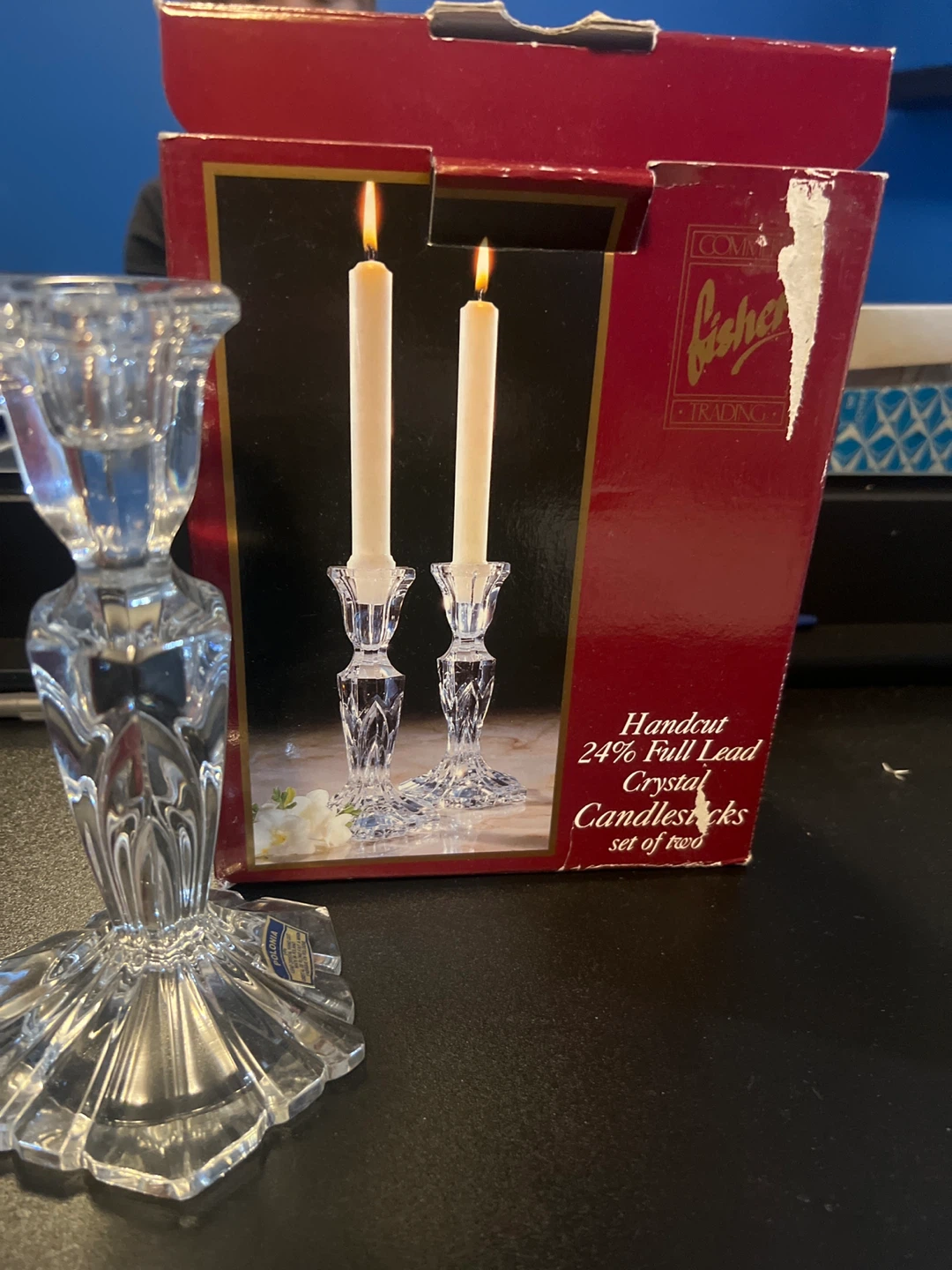 Crystal Candlesticks - Set of Two - photo 2