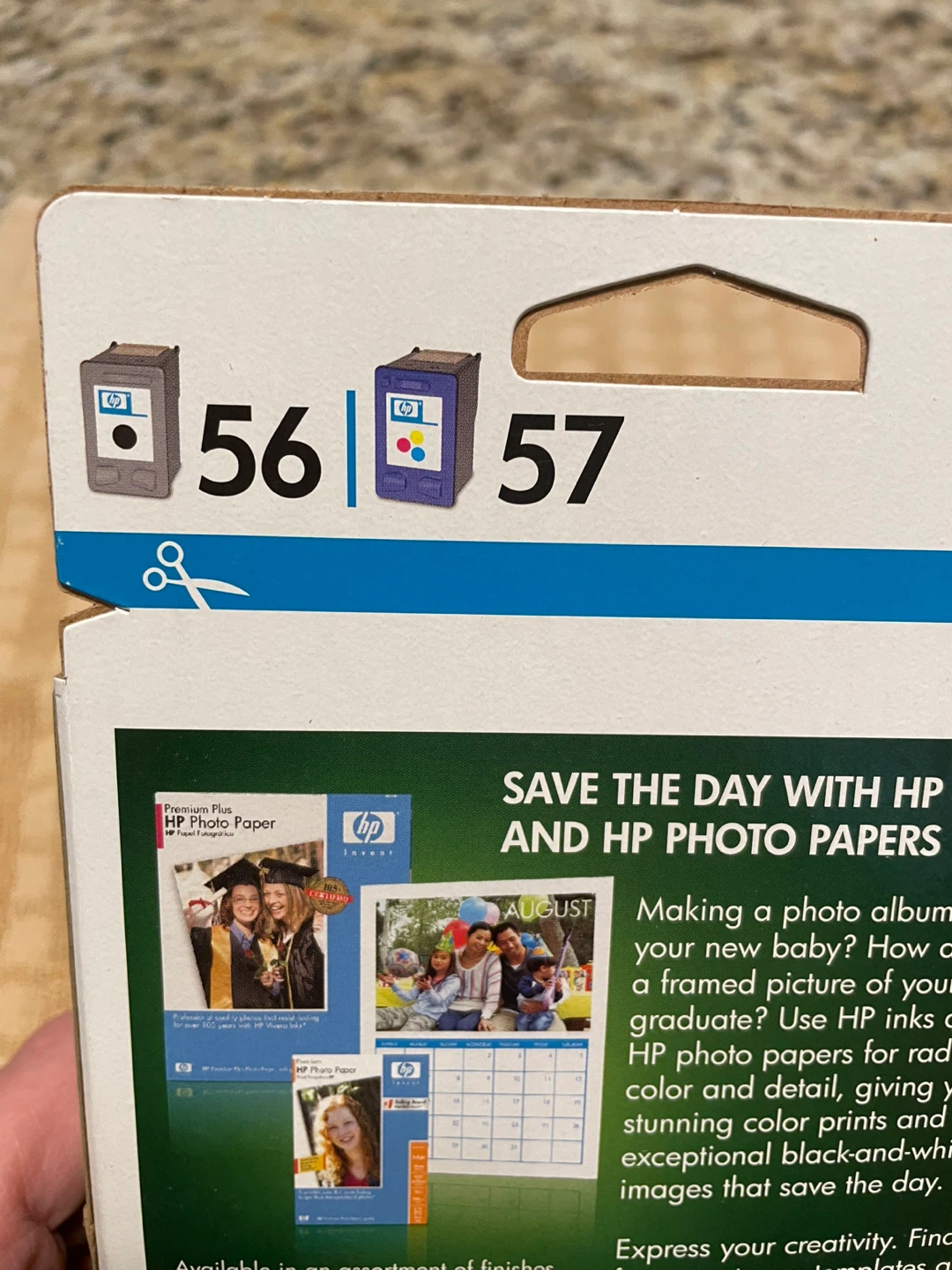 HP 56 Black & 57 Tri-Color Ink Cartridge Combo Pack - photo 3