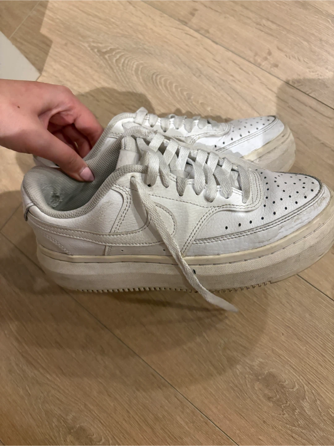 Nike Women's White Court Vision Sneakers