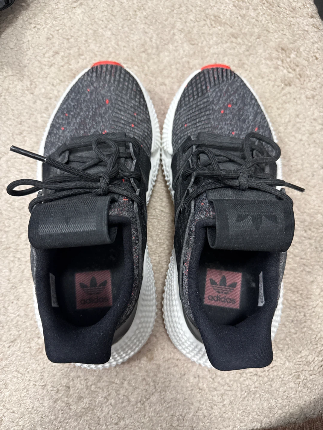Adidas Unisex/Women Running Shoes - Black/Red Size 5 - photo 2