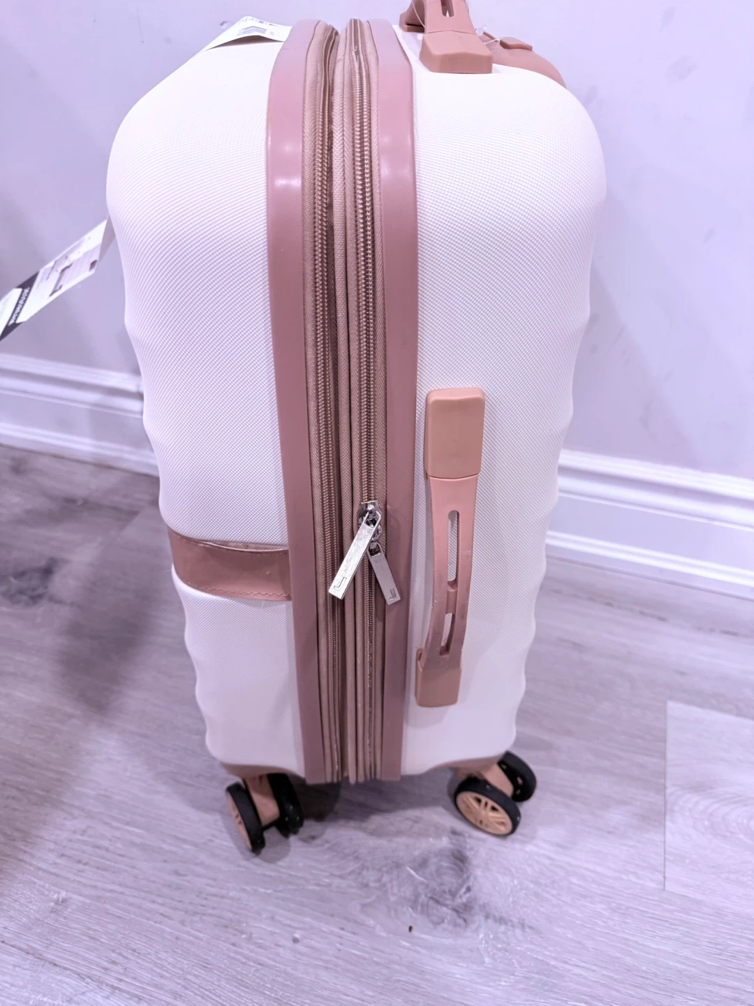 Jetstream Carry-On Spinner Luggage - White/Rose Gold - photo 4