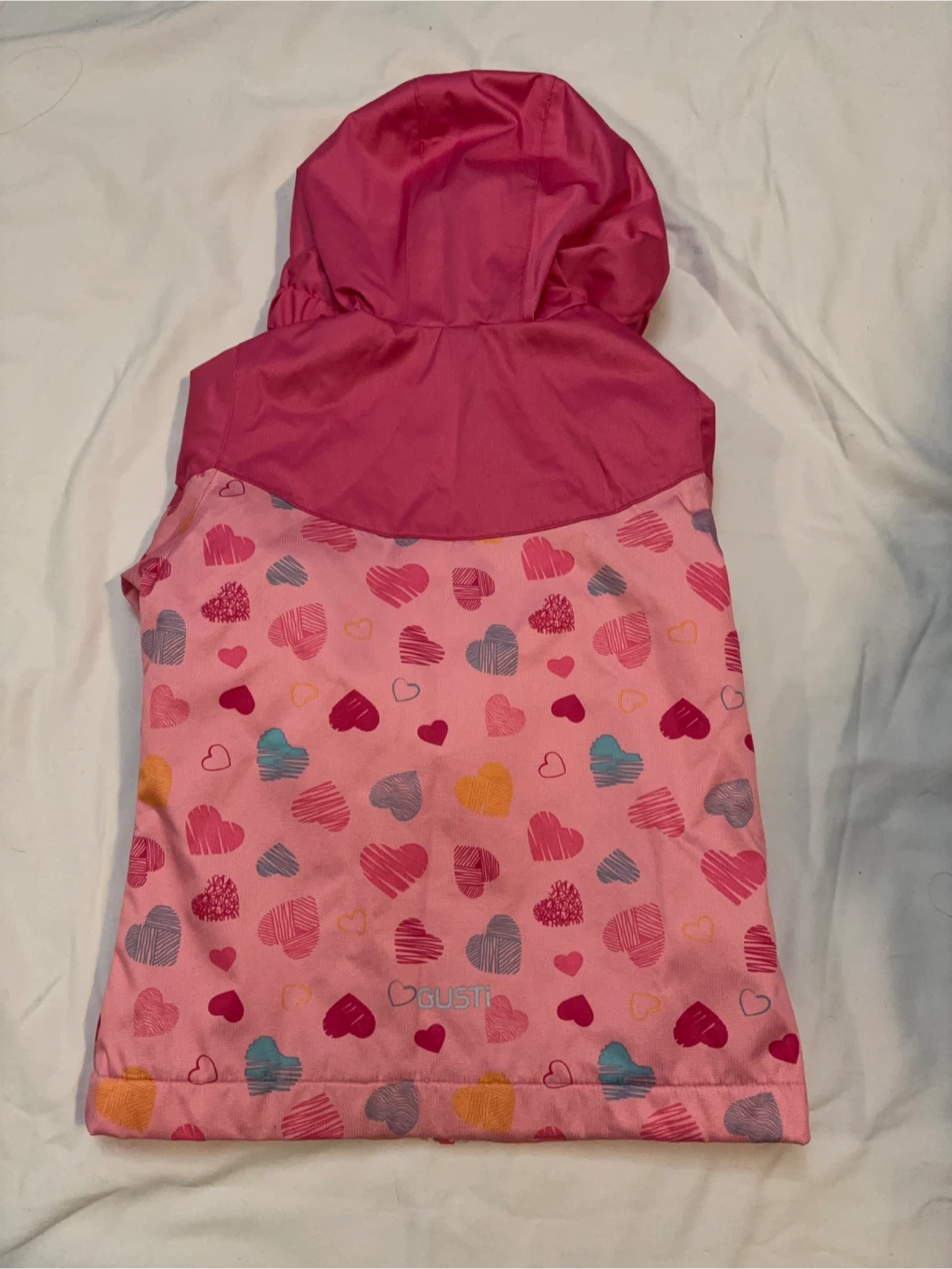 GUSTi Pink Multi-Heart Hooded Raincoat - photo 5