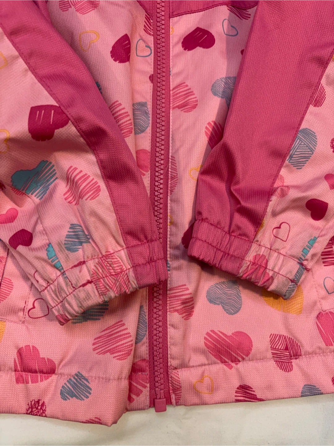 GUSTi Pink Multi-Heart Hooded Raincoat - photo 4