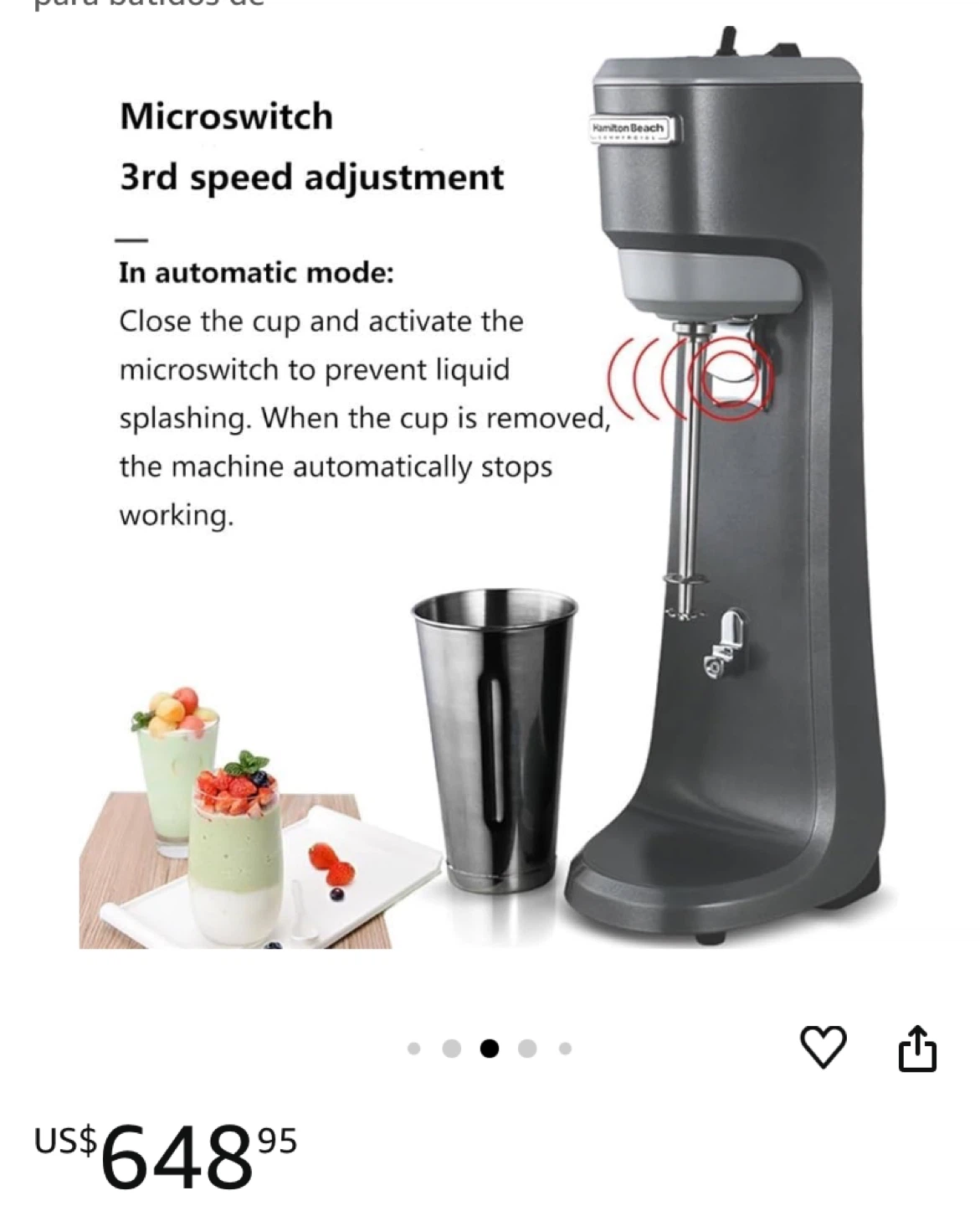 Hamilton Beach Commercial Drink Mixer
