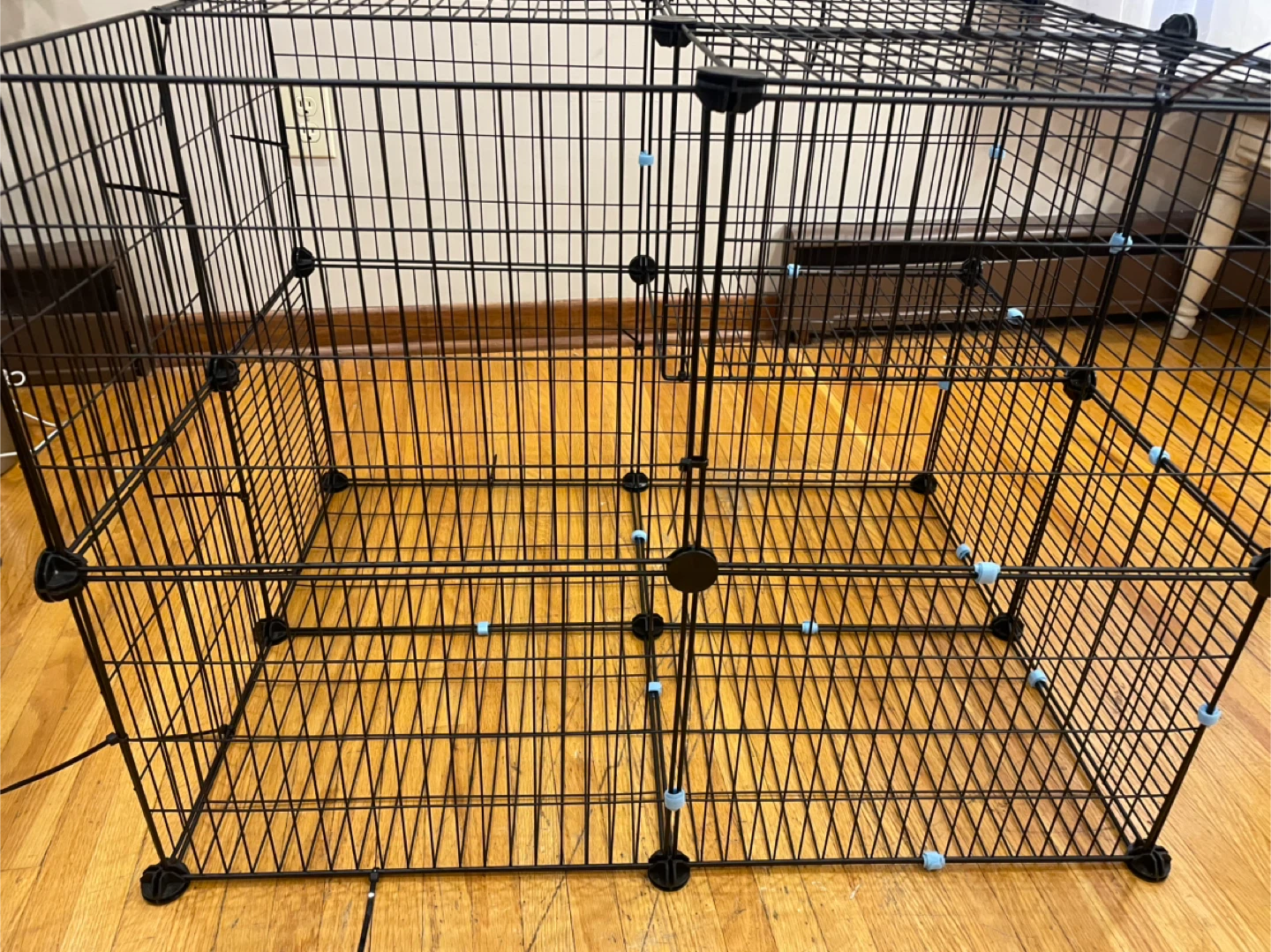 Black Wire Pet Playpen Kennel Crate - photo 4