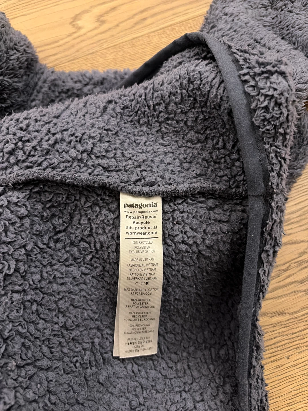 Patagonia Fleece Pullover - Gray Blue, Size S - photo 4