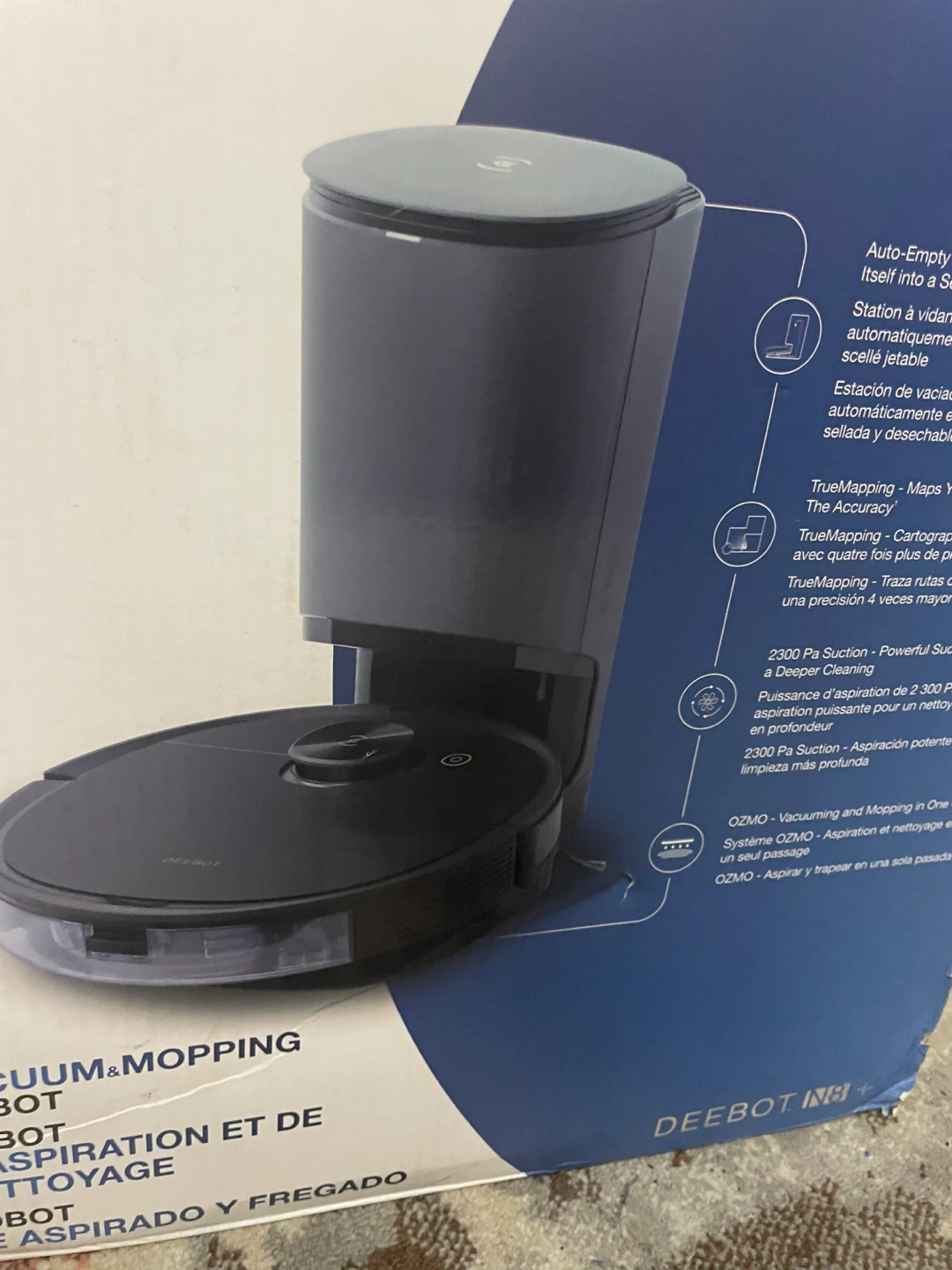 Ecovacs DEEBOT Robotic Vacuum and Mop with Auto-Empty Station - photo 3