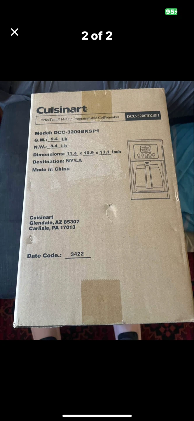 Coffeemaker DCC-3200BKSP1