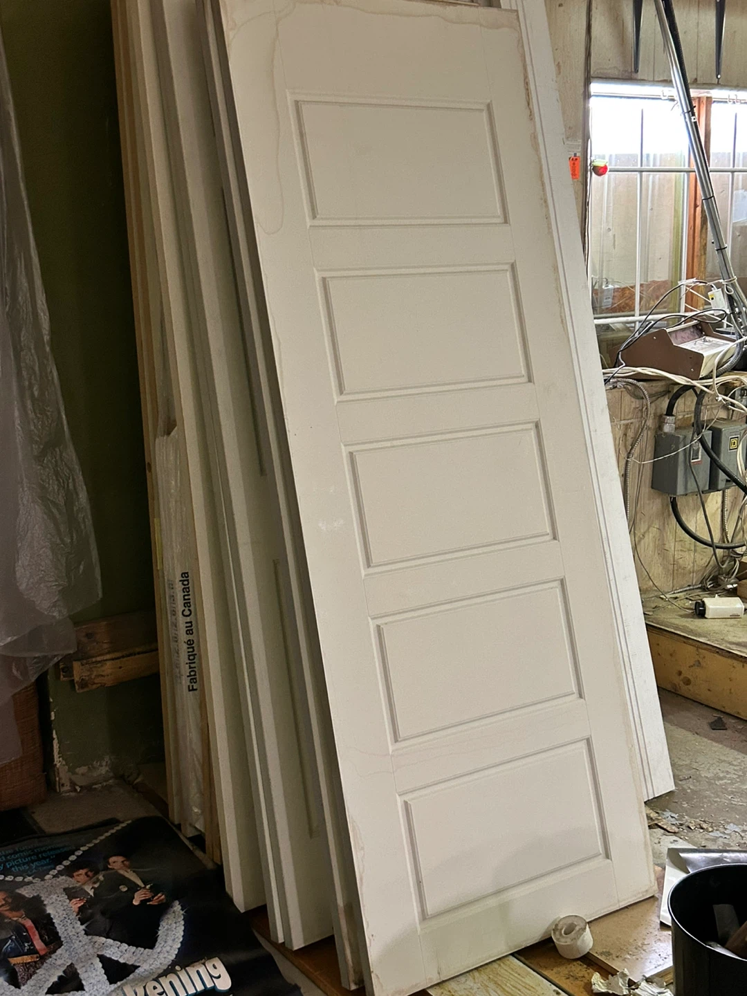 White 5-Panel Interior Doors