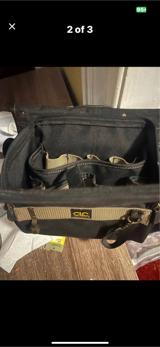 CLC Black Canvas Tool Bag