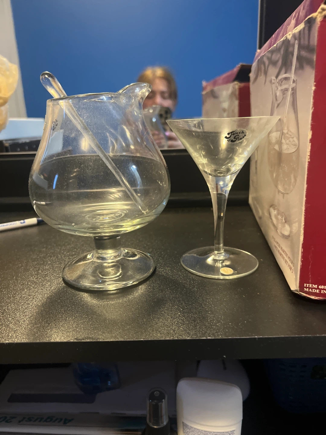 Touch Star Happy Hour Martini Glasses with Pitcher - photo 2