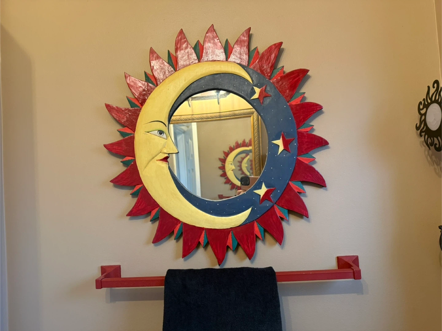 LARGE Celestial Sun & Moon Star Mirror - photo 3