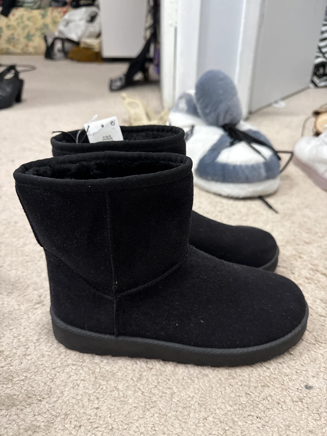 Primark Black Faux Suede Boots - Size 5 UK / 7 USA - photo 2