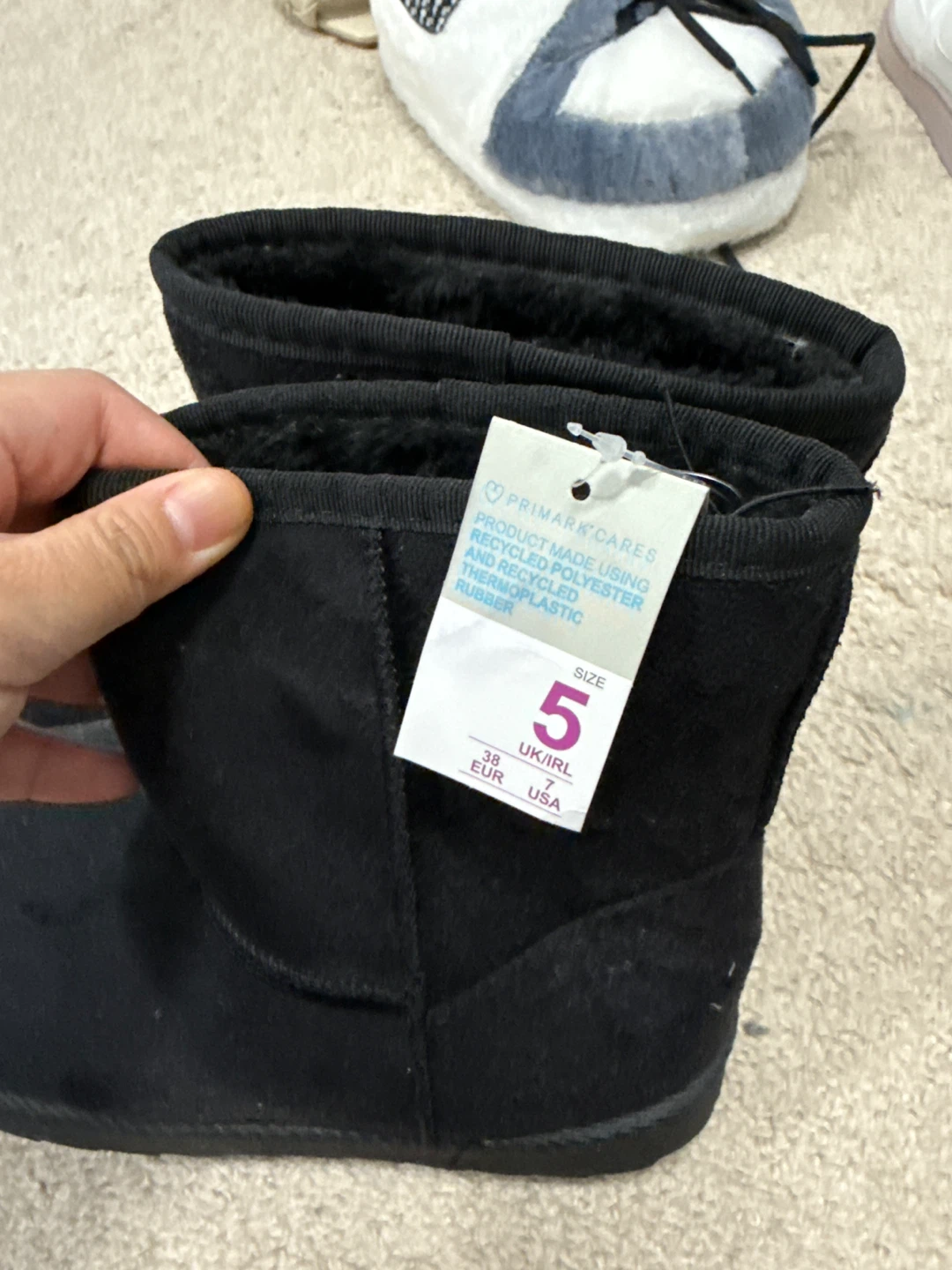Primark Black Faux Suede Boots - Size 5 UK / 7 USA - photo 5