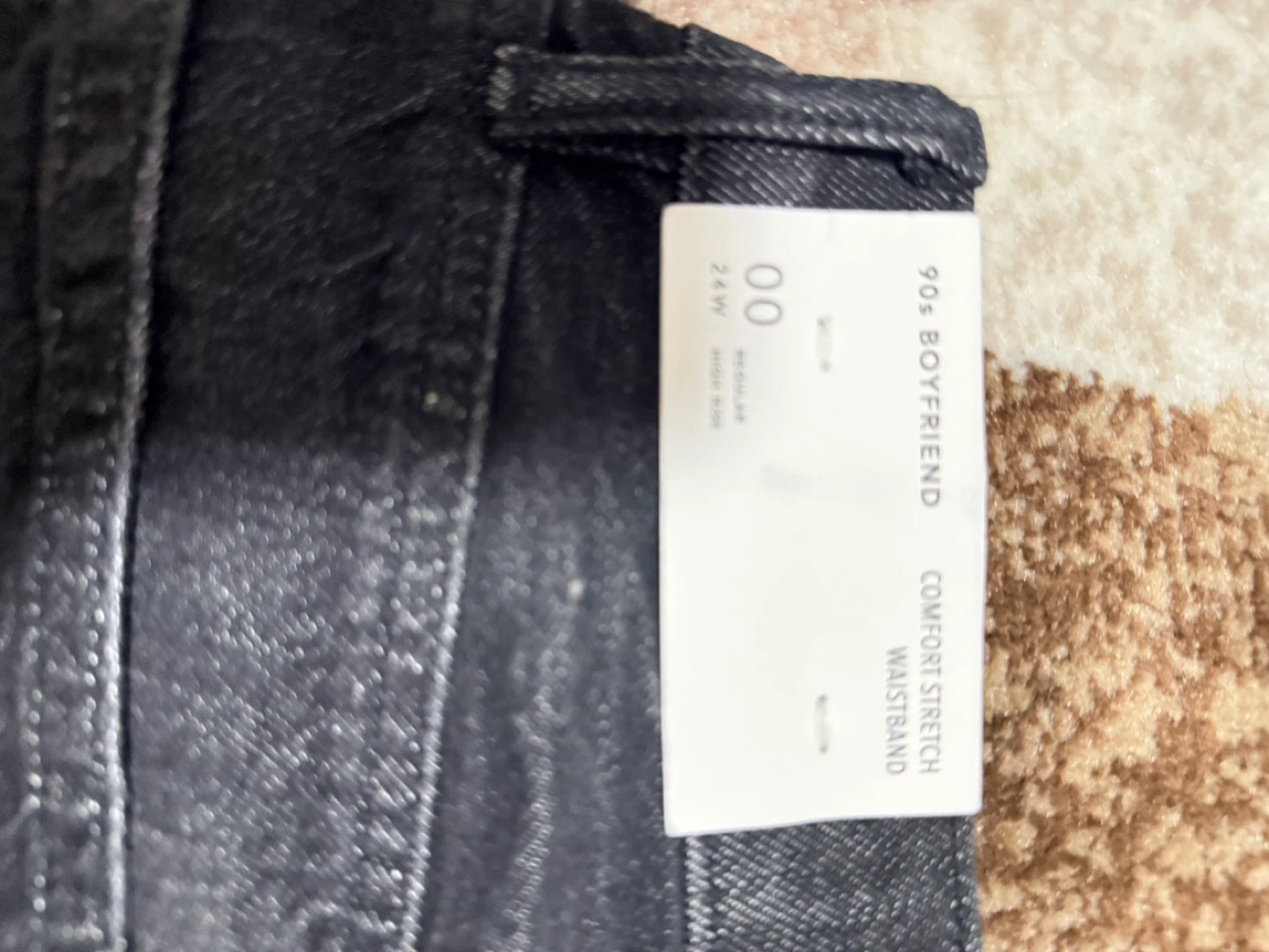 American Eagle 90's Boyfriend Jeans Size 00 Black - photo 3