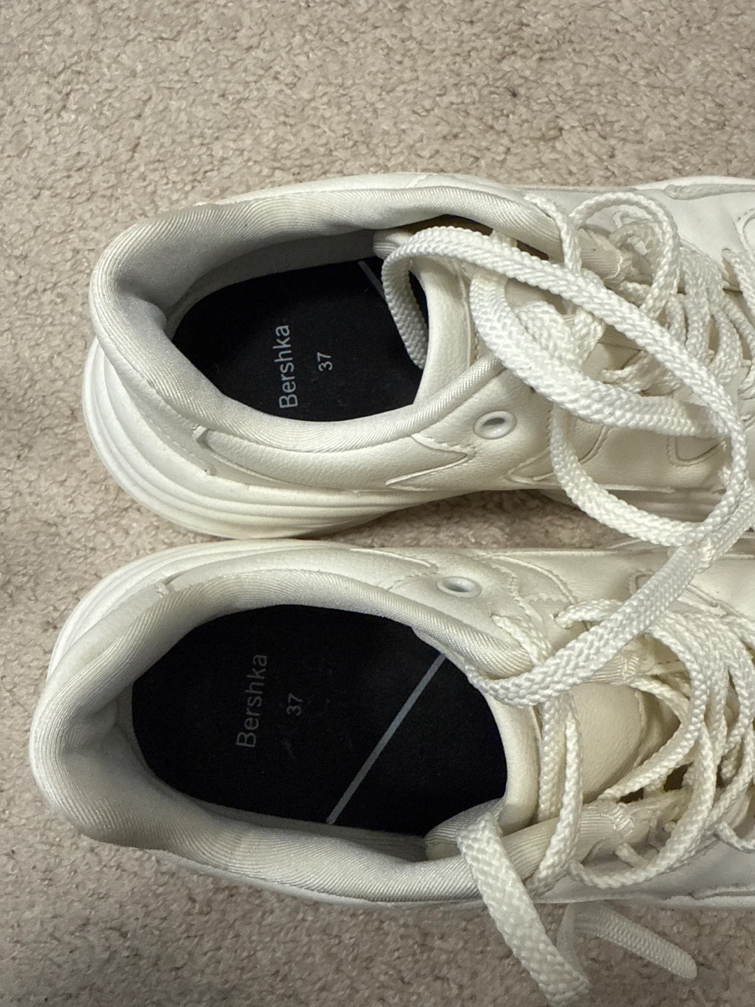 Bershka White Chunky Sneakers - Size 37 - photo 4