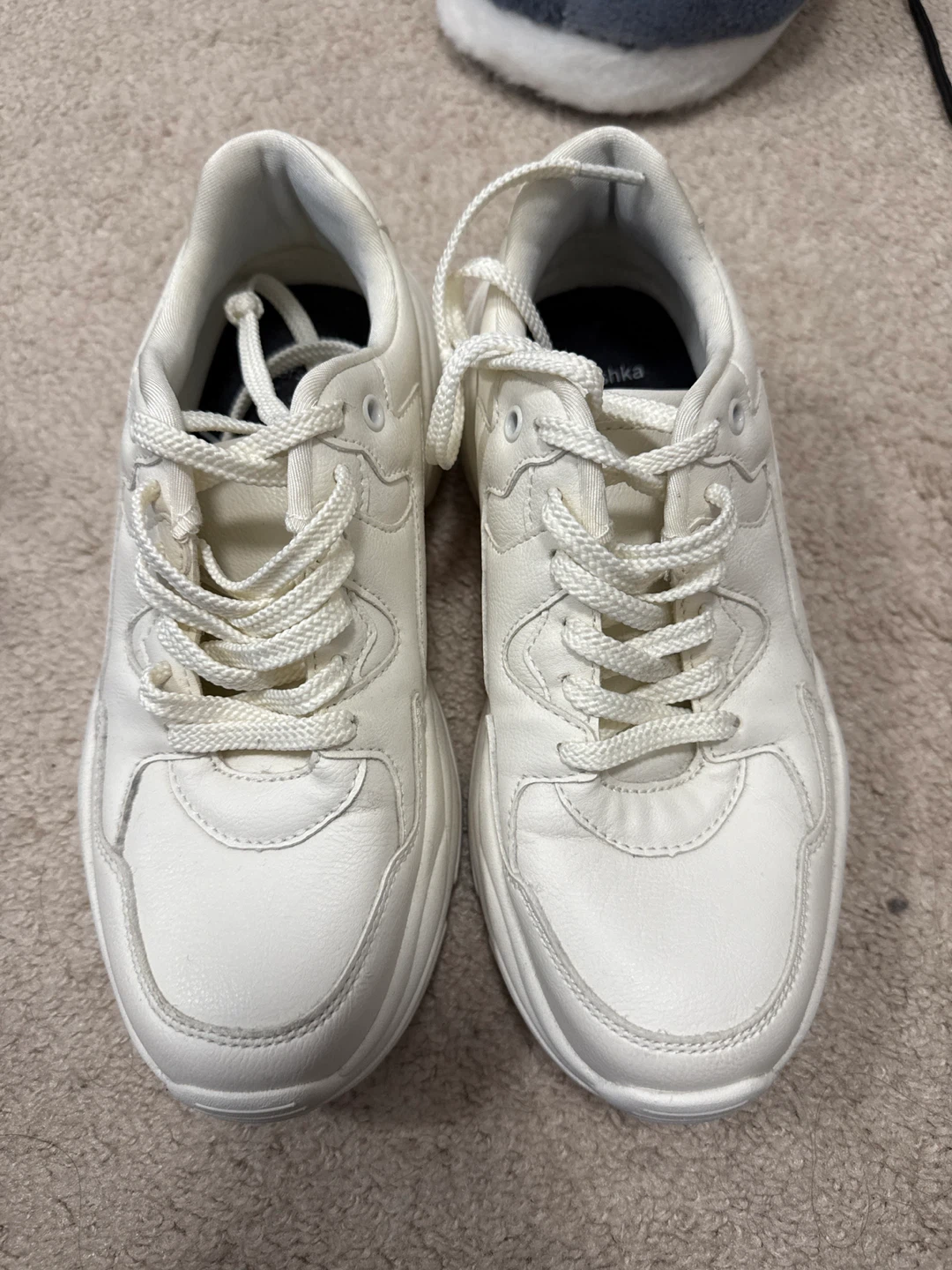 Bershka White Chunky Sneakers - Size 37 - photo 2