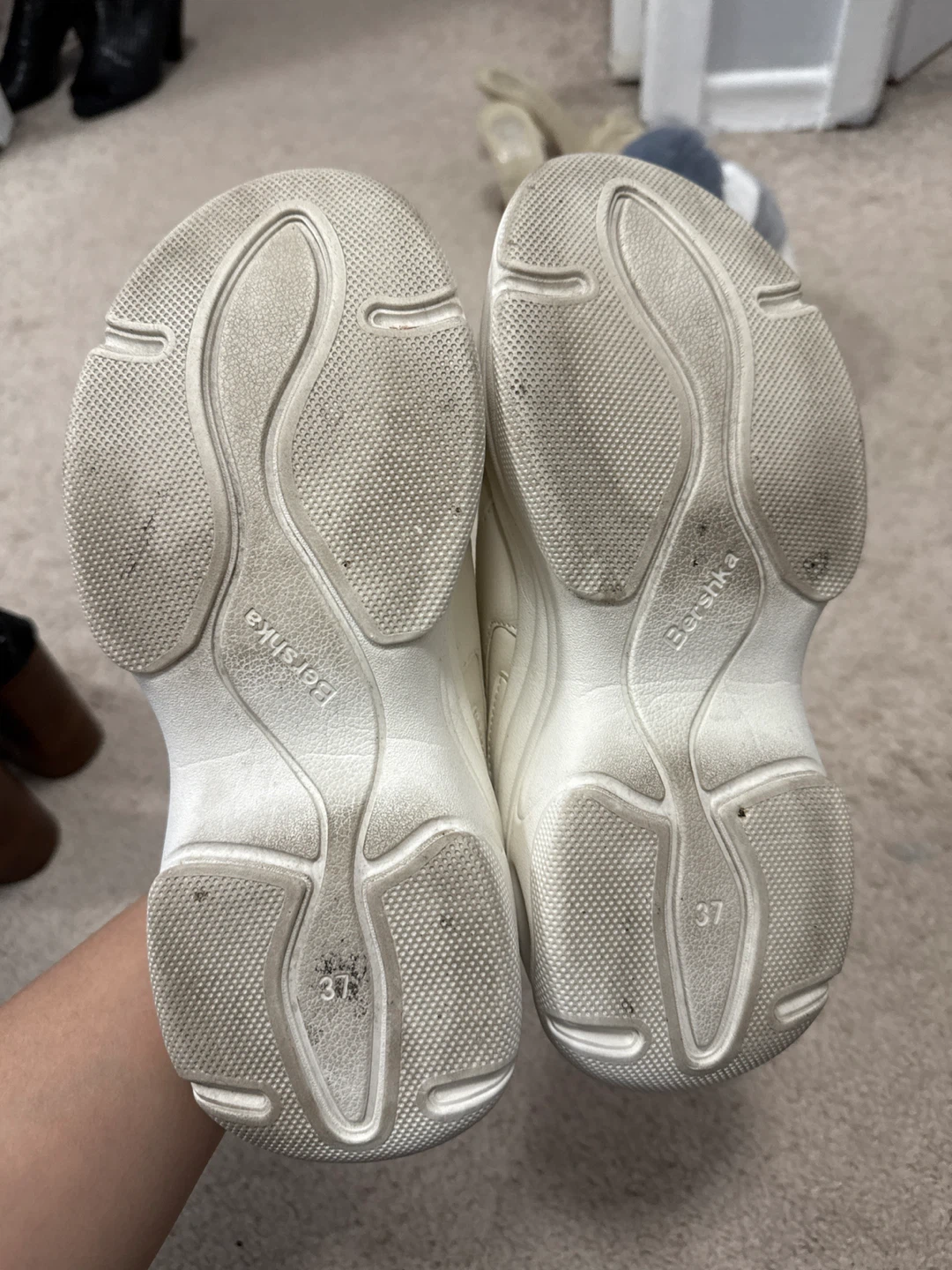 Bershka White Chunky Sneakers - Size 37 - photo 5