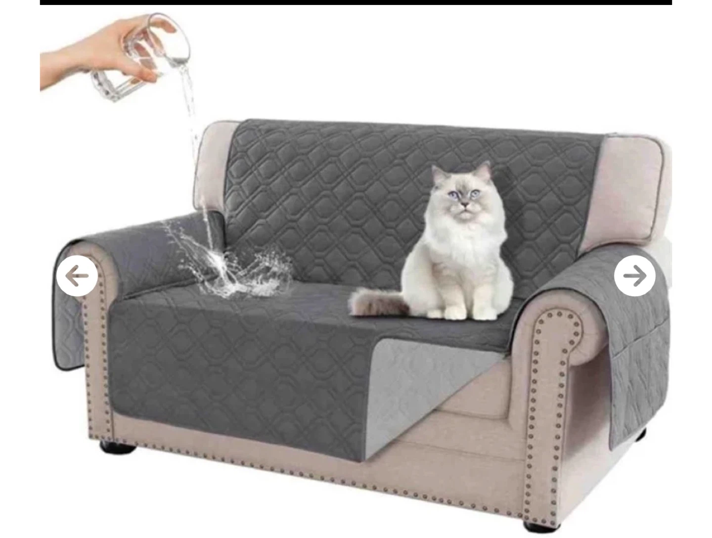 H. VERSAILTEX Sofa Cover - Grey
