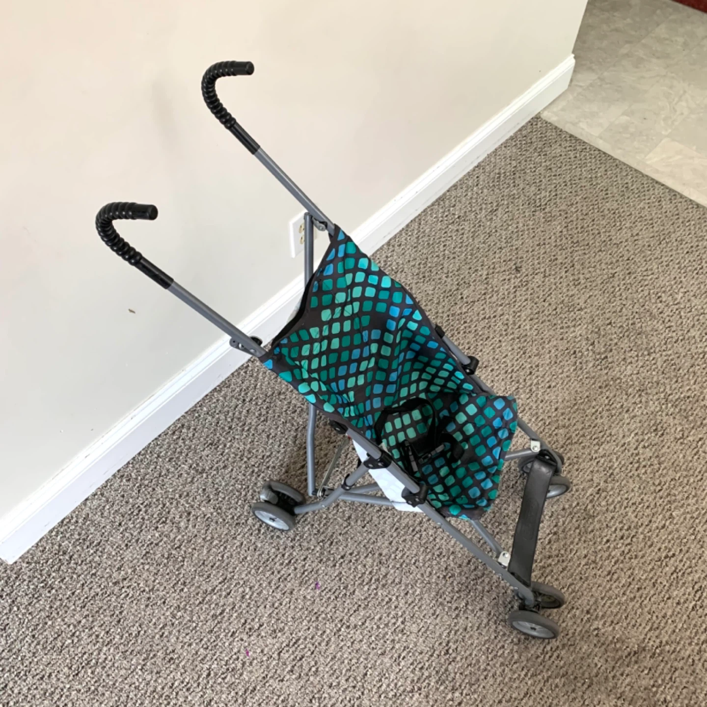 Umbrella Stroller - Lightweight - Green & Blue - Foldable - photo 3